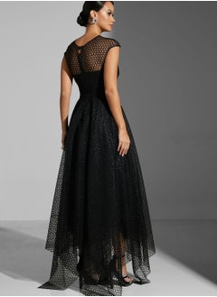Namshi x Zena Louay High Neck Lace Gown  - Image 2