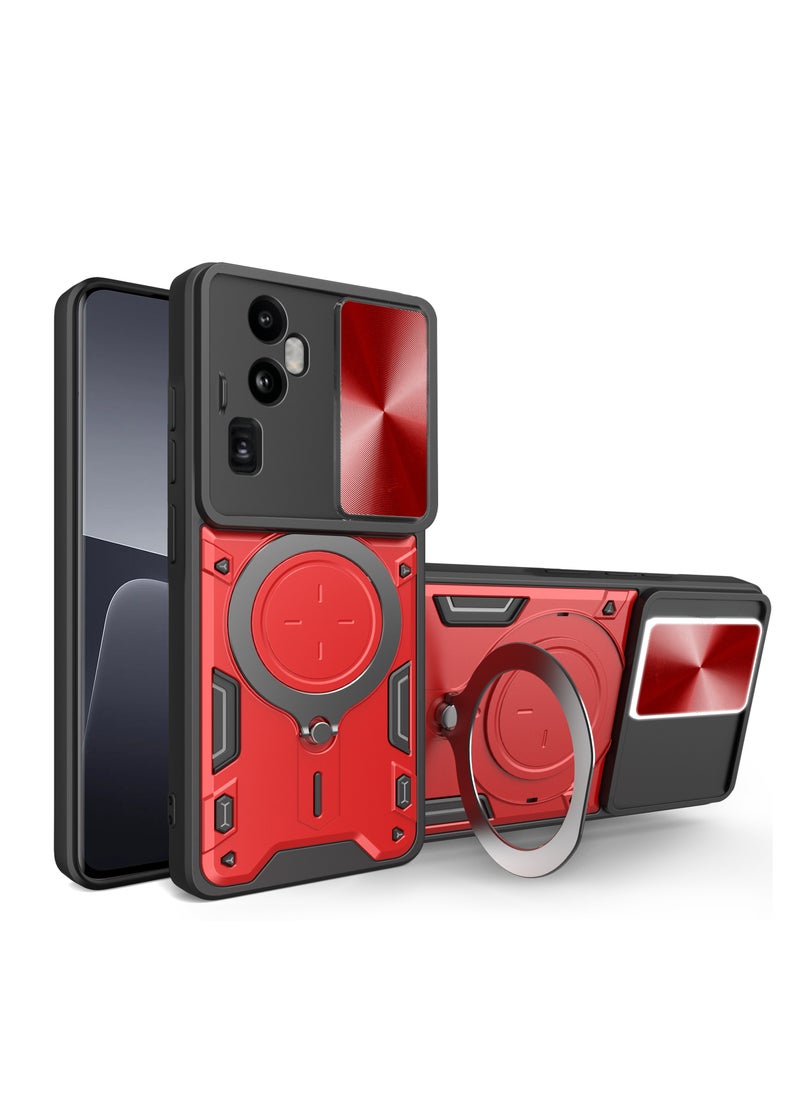 SHIELD EGYPT - SHIELD EGYPT For Oppo Reno10 Pro Plus Armored Camera Shield Cover Camera Lend Protection, Built-in 360° (Red) - Image 1