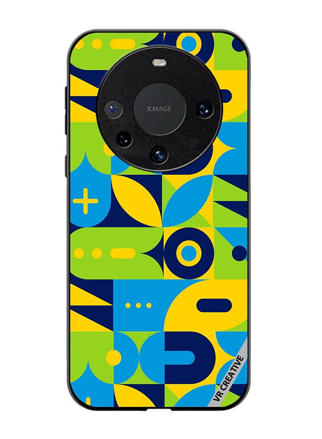 VR CREATIVE Protective Case Cover For Huawei Mate 60 Geometry Pattern Design Multicolour - Image 1