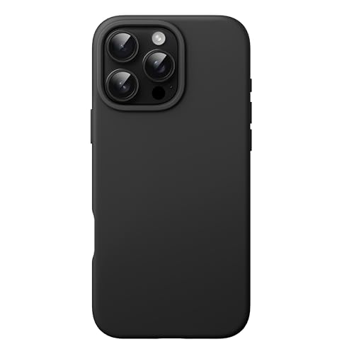 JETech Liquid Silicone Case for iPhone 16 Pro 63Inch Silky Soft Touch FullBody Protective Phone Case AntiScratch Shockproof Cover with Microfiber Lining Black - Image 1