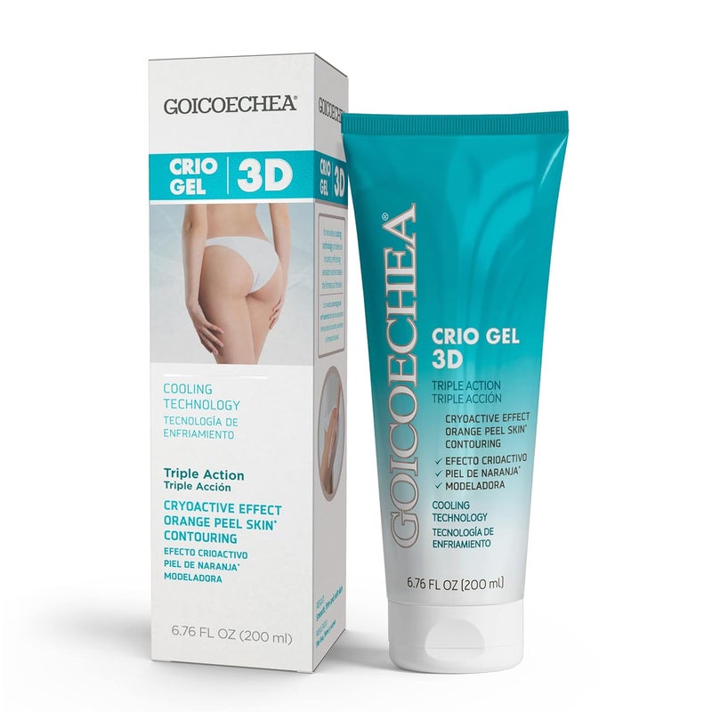 Goicoechea 3D Crio Gel Triple Action Cryoactive Cooling Tech for Cellulite  Orange Peel Skin 676 fl oz