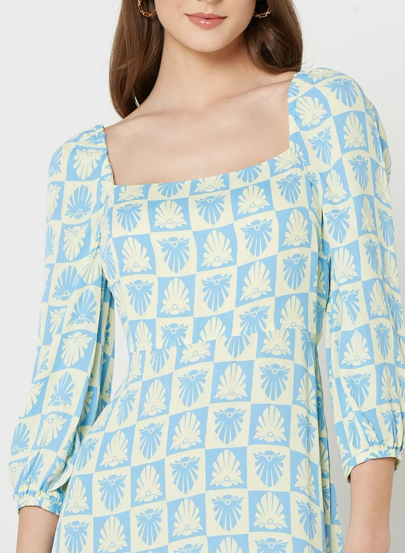 WHISTLES Shell Printed Dress