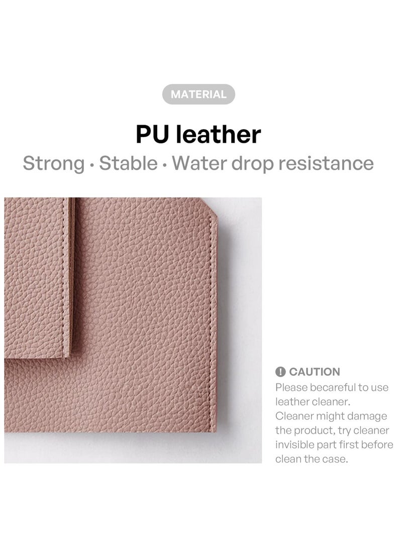 Modern PU Leather Tissue Box Cover - Stylish Square Holder for Bathroom, Office, Nightstand & Car (Pink) - Perfect Organizer for Any Space - Image 2