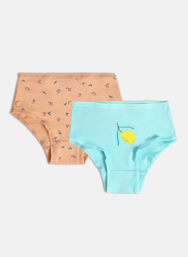 MINIKLUB Pack of 2 - Girls Cotton Knitted Briefs - Image 1
