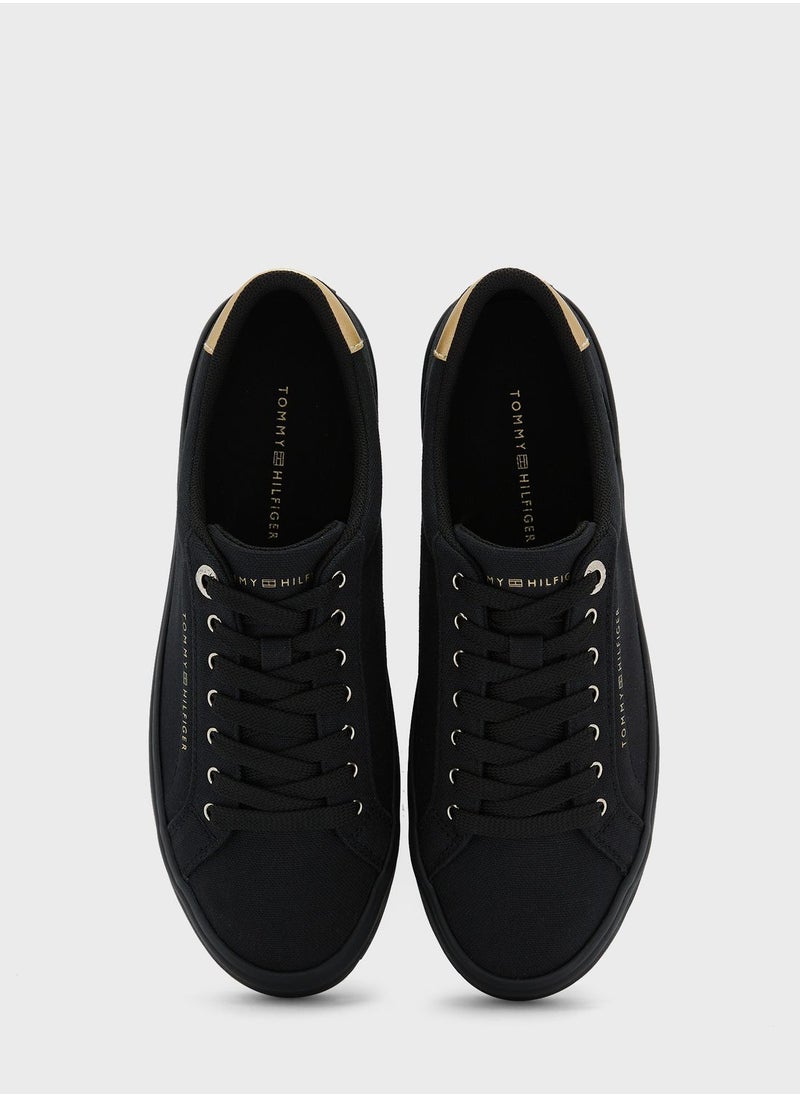 TOMMY HILFIGER - Essential Vulc Canvas Low Top Sneakers - Image 1