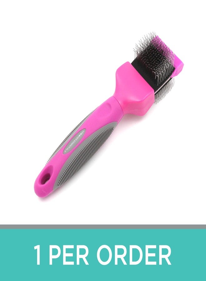 Groomer Essentials Flexible Slicker Brush - Single/Medium Firm - Image 4