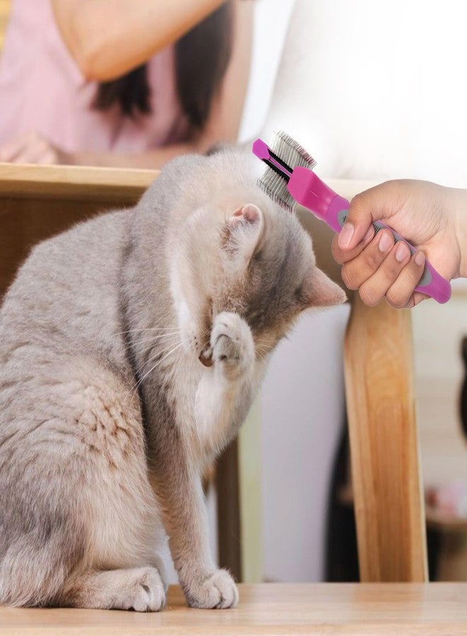 Groomer Essentials Flexible Slicker Brush - Single/Medium Firm - Image 5