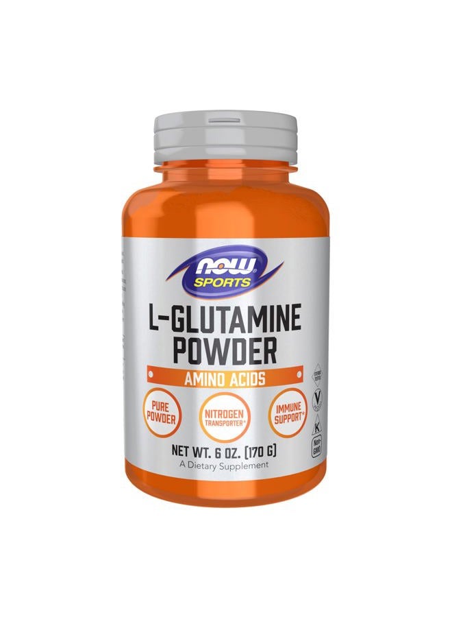 Now Foods - L-Glutamine Powder Pure Free Form (170 G) 750 Mg. 6 Oz. - Image 1
