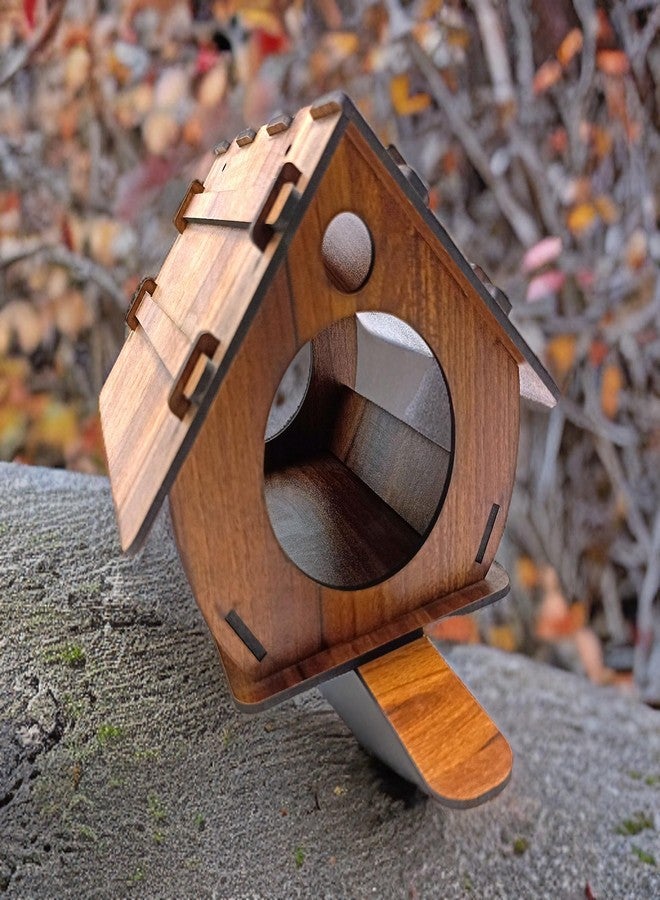 TULAY Wooden Bird Nest | Hanging Bird House for Balcony, Window and Garden | Small Birds Sparrow, Finches Handmade Bird Friendly Hanging for Home Decor & Garden - Image 3