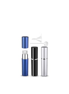 Y&D Mini Perfume Atomisers Bottles - Refillable Fine Mist Spray Portable Travel Atomizer Bottle Set with Funnel and Diffuser Pump (3Pcs, 6ml) 