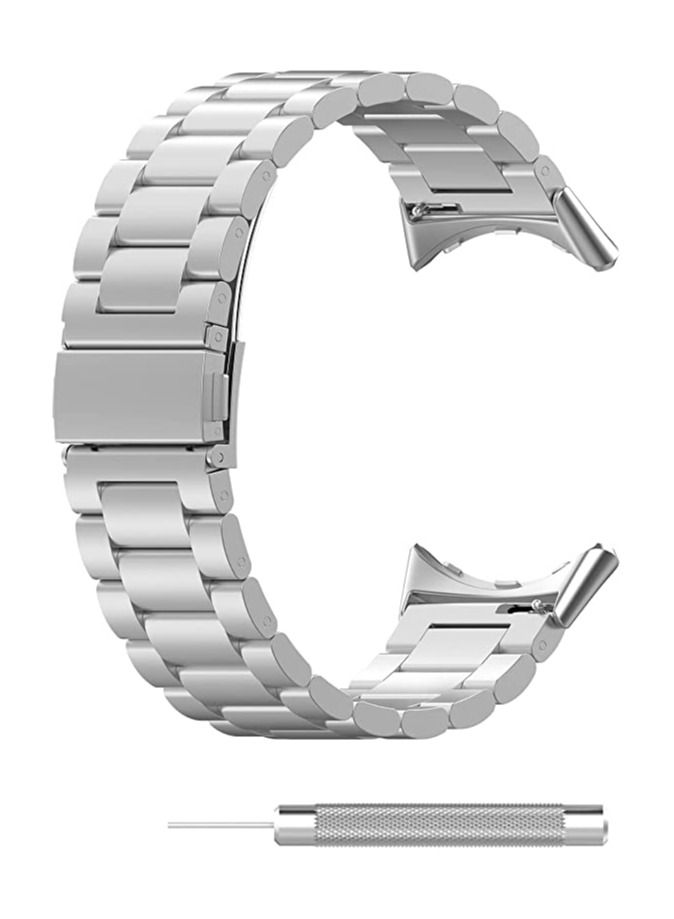 Replacement Bands Compatible with Google Pixel Watch Silver - Image 4