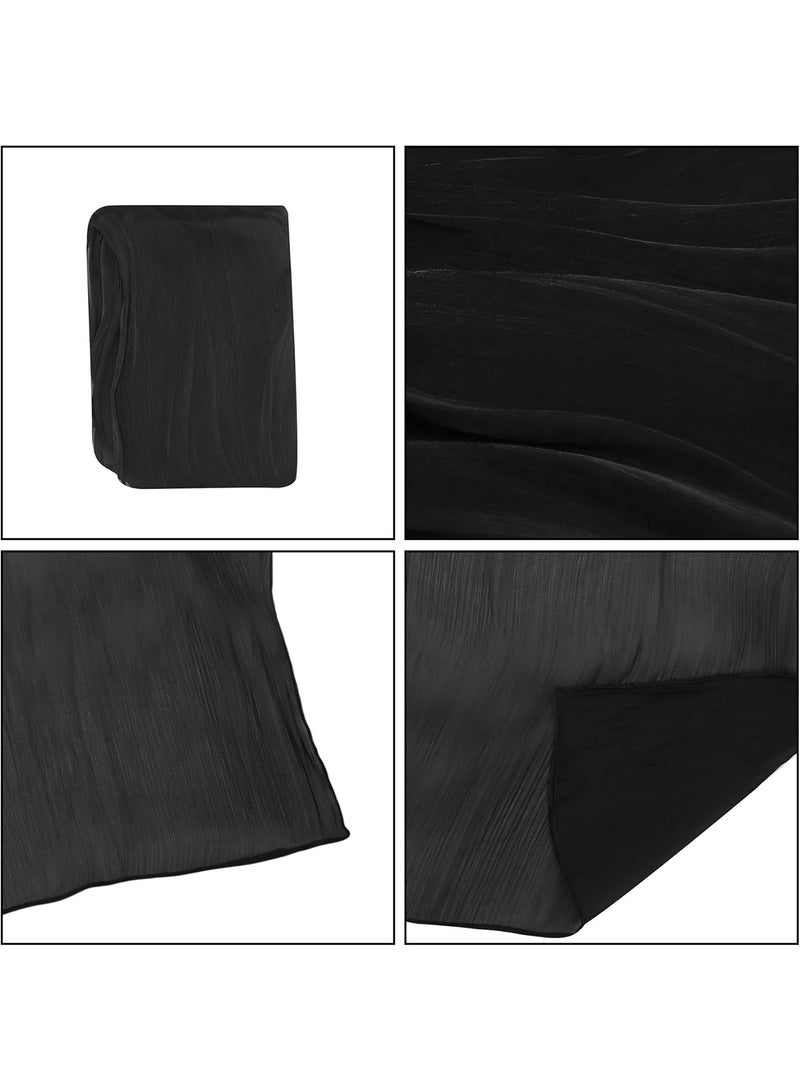 وشاح نسائي موضة نسائية، وشاح خفيف الوزن، ناعم، عصري بلون موحد مناسب لمعظم المناسبات مثل الحياة اليومية، السفر، الحفلات، إلخ، يمكن تنسيقه مع ملابس متنوعة. - Image 5