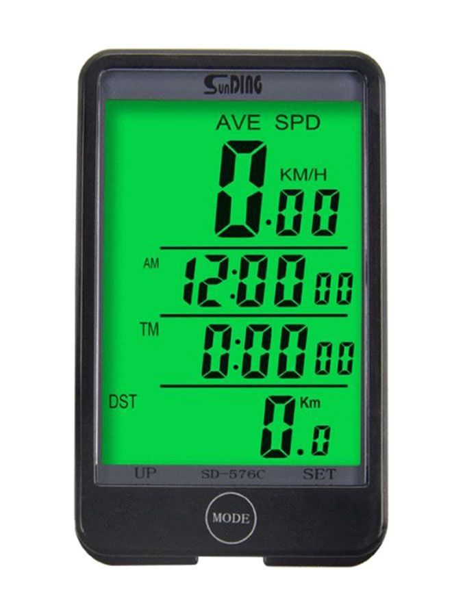 نيبمينينت عداد سرعة للدراجة مقاوم للماء مع شاشة LCD بإضاءة خلفية 11 x 4سم - Image 1