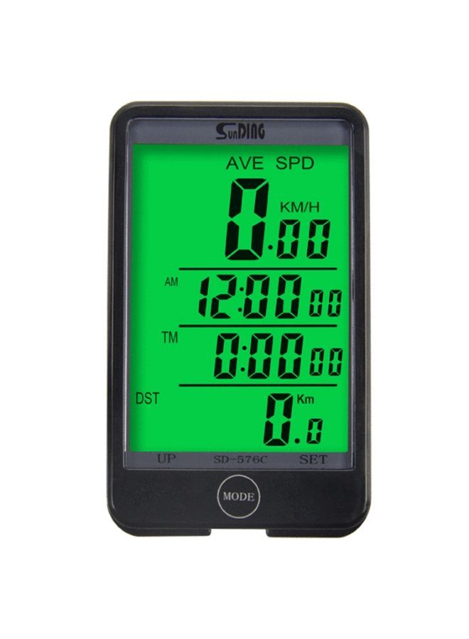 نيبمينينت عداد سرعة للدراجة مقاوم للماء مع شاشة LCD بإضاءة خلفية 11 x 4سم - Image 2