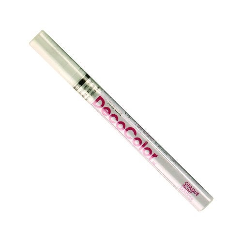 Marvy Uchida Uchida 200-C-0 Marvy Deco Color Fine Point Paint Marker, White - Image 1