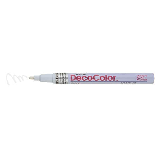 Marvy Uchida Uchida 200-C-0 Marvy Deco Color Fine Point Paint Marker, White - Image 5