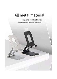 TYCOM TyCom Cell Phone Stand, Adjustable Phone Stand for Desk, Foldable Tablet Stand Holder for iPhone 12 Pro Max / 12 Mini / 11 SE X XS Samsung Galaxy S20+ S20 S10+ S10 iPad Pro/Air/Mini (Matel Double)  - Image 4