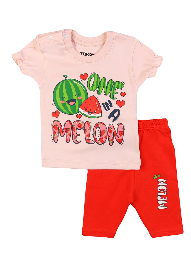 Zercon Summer Pajama Set for Newborn Baby Girls - Summer Set for Girls - Image 1