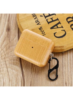 Wooden Earphone Case For Airpods Pro 2 Generation Walnut For Apple Airpods3/4 All-inclusive Protective Cover-Color:Cherry-Applicable Model:Airpods Pro