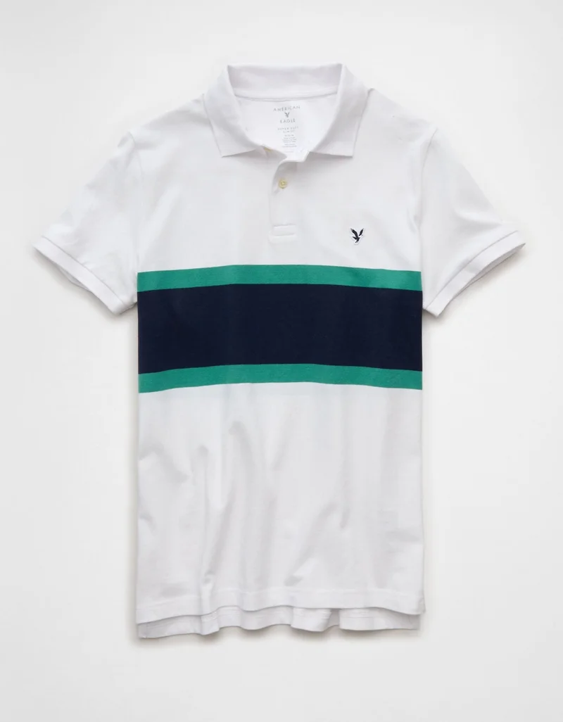 American Eagle  AE Slim Fit Stretch Polo Shirt for Men | Best Price UAE