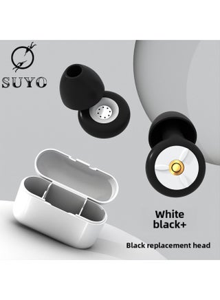 Silicone Earplugs Sleep Anti-noise Earplugs Filter Soundproof Noise Reduction Waterproof Earplugs Home Office Sleep Earplugs-Color:White And Black + Black Replacement Head + Flip Box - pzsku/ZC2BB837E54119B577BD2Z/45/1747205910/18a98f07-a76b-4a00-b0ef-91ffc8460b52