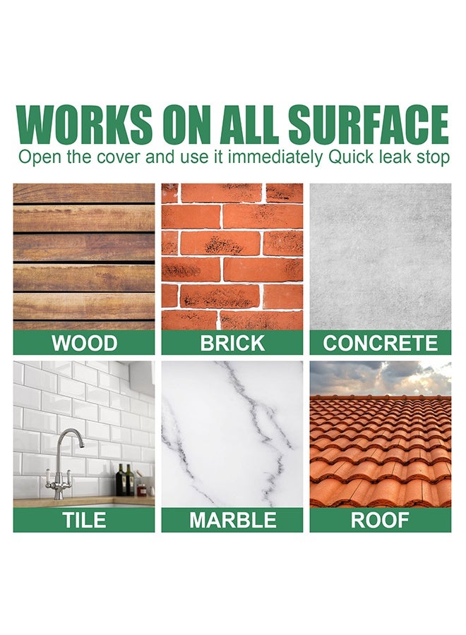 إيلهو عامل مانع تسرب غير مرئي 100g, مانع تسرب شفاف إصلاح, مانع تسرب قوي للغاية طلاء مضاد للماء للحمام والمطبخ - Image 2