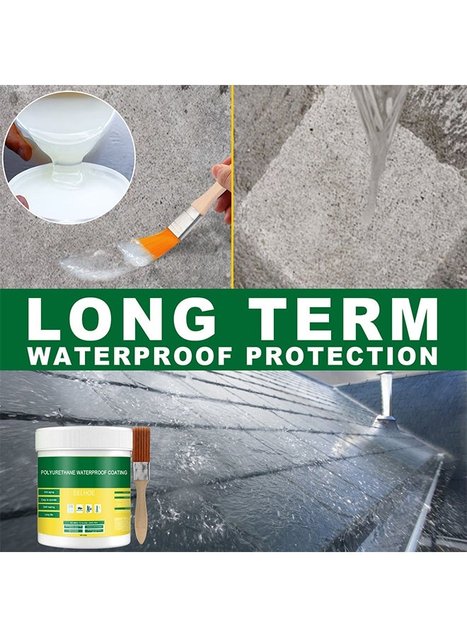 إيلهو عامل مانع تسرب غير مرئي 100g, مانع تسرب شفاف إصلاح, مانع تسرب قوي للغاية طلاء مضاد للماء للحمام والمطبخ - Image 3