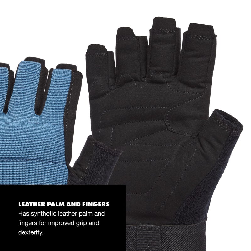 Black Diamond Equipment Crag Half-Finger Gloves - Astral Blue - Large - Image 3