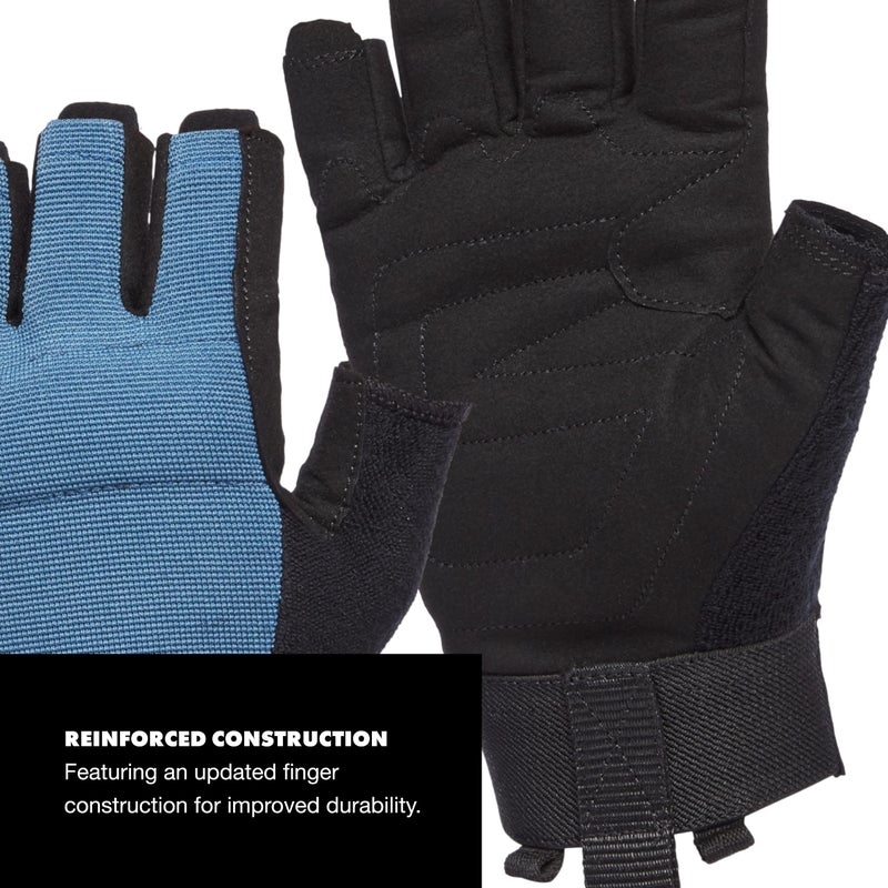 Black Diamond Equipment Crag Half-Finger Gloves - Astral Blue - Large - Image 4
