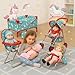Fash n kolor 4 Piece Doll Play Set Doll Accessories Gift Toy Set Unicorn Design Includes Doll Foldable Bed Doll Stroller Doll High Chair and Doll Seat Dolls Gift Set 4 Piece Set - Image 4