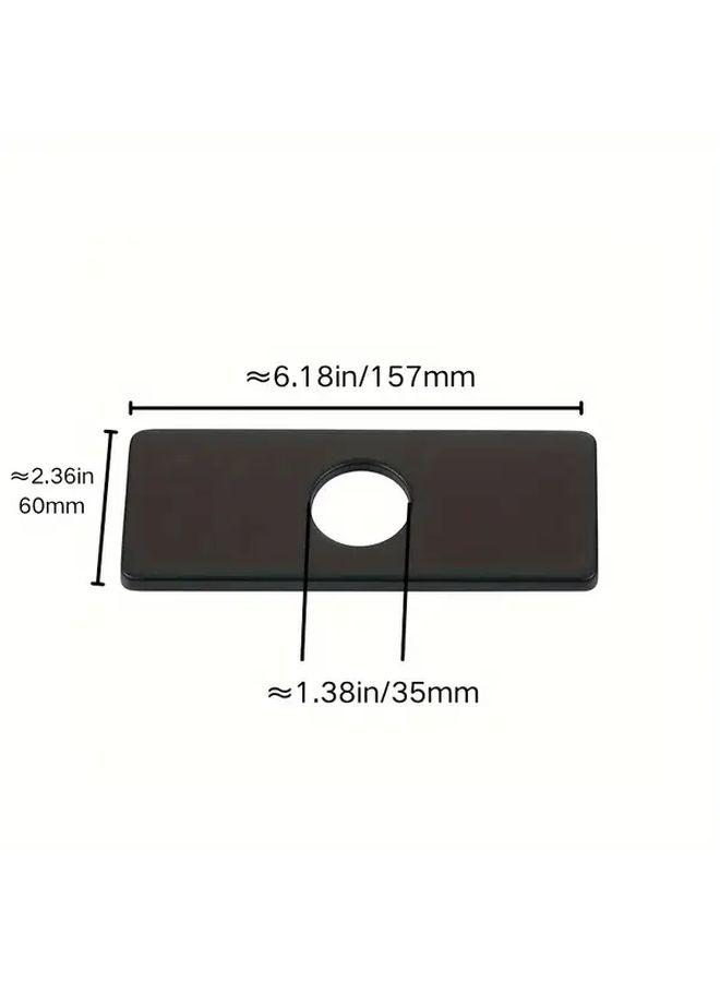 6 Inch Brushed Stainless Steel 304 Kitchen Faucet Deck Plate Cover - Image 4