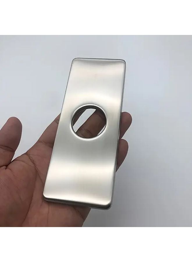 6 Inch Brushed Stainless Steel 304 Kitchen Faucet Deck Plate Cover - Image 1