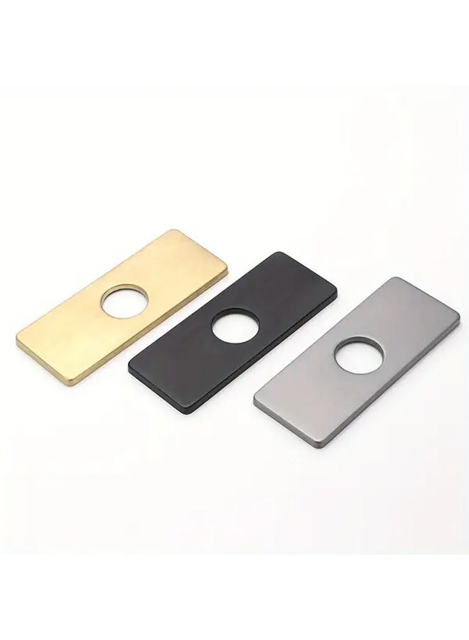6 Inch Brushed Stainless Steel 304 Kitchen Faucet Deck Plate Cover - Image 2