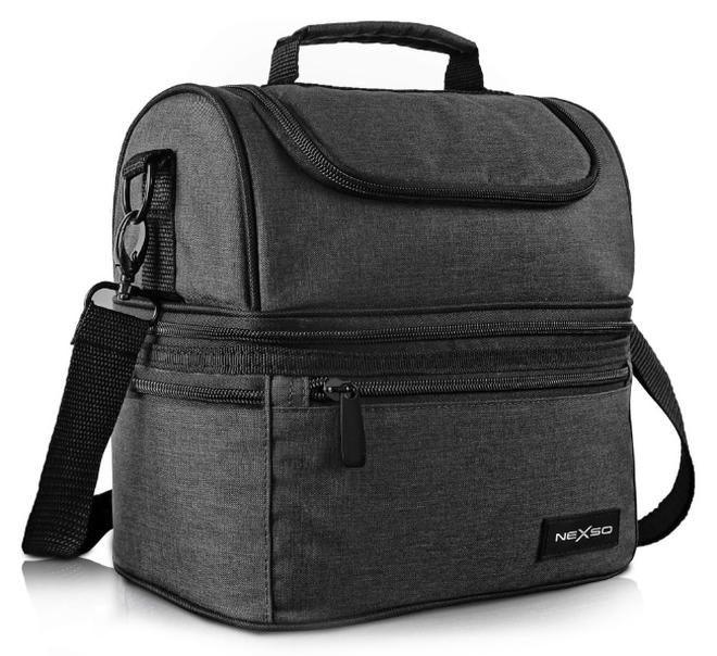 Nexso Insulated Lunch Bag – Large Capacity, Leakproof, Durable Oxford Fabric, Convenient Zippered Pockets, Portable for Work, Travel, Picnic, and School - Image 1