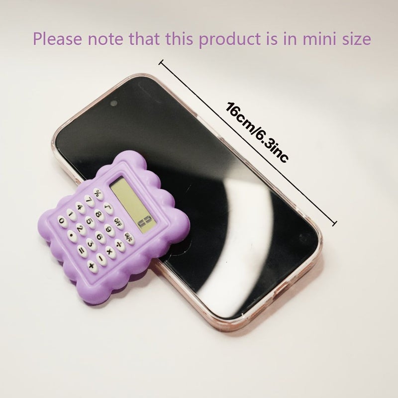 Green Cookie Themed Calculator Compact Size for Student Office Use with Button Battery - Image 4