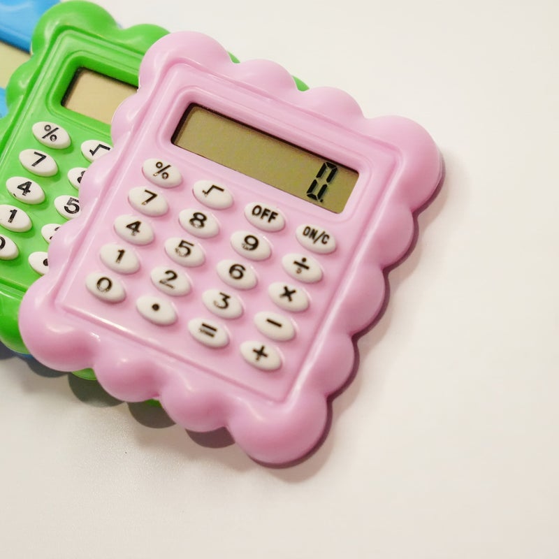 Green Cookie Themed Calculator Compact Size for Student Office Use with Button Battery - Image 5