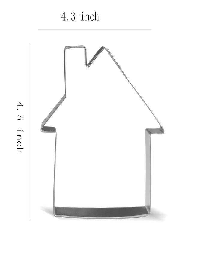 Keewah Real Estate Cookie Cutter Set - 2 Piece - 4.5” House, 4.3” Key - Stainless Steel - Image 2