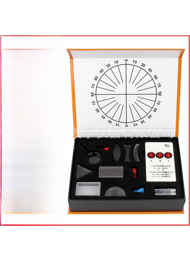 Generic - Optical Experiment Kit - Prism Convex Concave Lens Set - Image 1