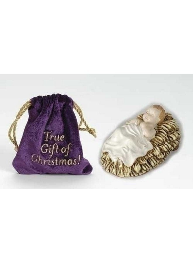 Roman Baby Jesus in Velvet Bag The True Gift of Christmas - Image 2