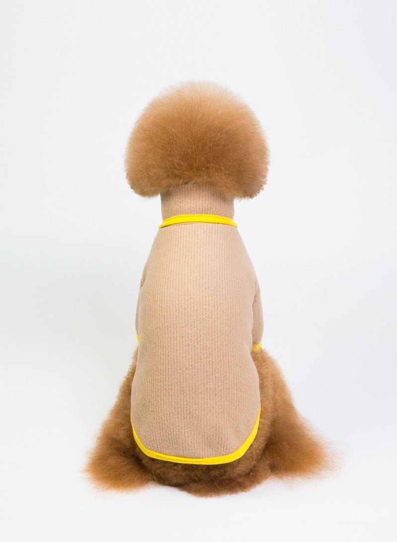 Loquat تي شيرت كاجوال للكلاب بني - Image 3