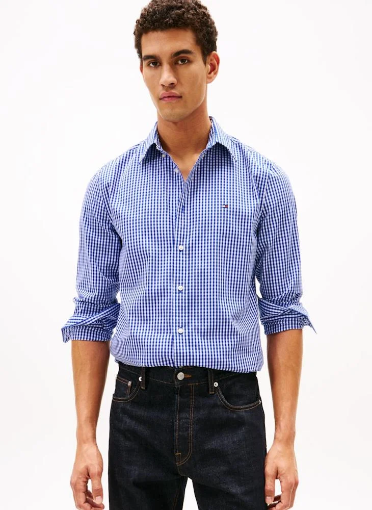 Flex Poplin Big Gingham Regular Fit Shirt
