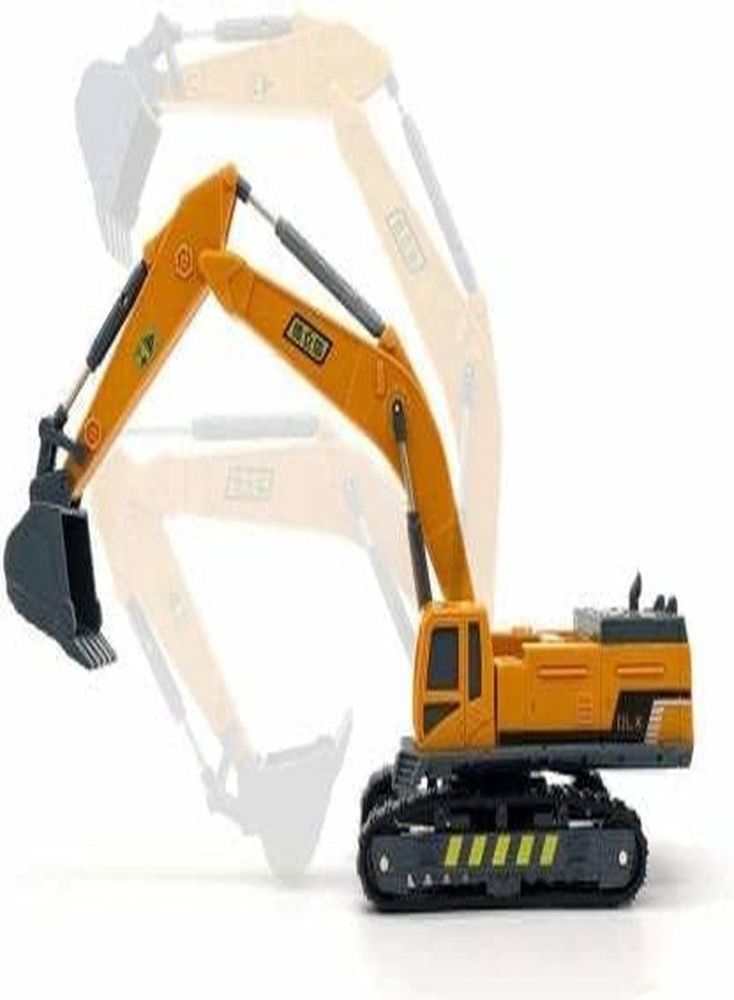 DEOXY 1/50 Metal Big Size Excavator Construction Toy Vehicle with All Moving Parts Friction Powered Toy Trucks Building Vehicles for Kids 3 Years (Yellow, Black) - Image 5