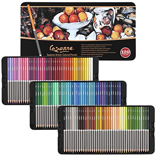 Cezanne Creative Mark Premium Colored Pencils MultiColor Set of 120 - Highly-Pigmented Drawing Pencils - Coloring Pencils for Drawing, Blending, Coloring, and More - Image 1