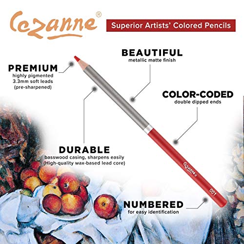 Cezanne Creative Mark Premium Colored Pencils MultiColor Set of 120 - Highly-Pigmented Drawing Pencils - Coloring Pencils for Drawing, Blending, Coloring, and More - Image 5