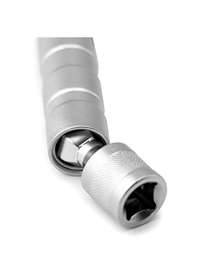 Arabest 14mm&16mm Magnetic Swivel Spark Plug Socket, Thin Wall Magnetic Rotating 3/8 Drive 12 Point Standard Spark Plug Socket Removal Tool 360-degree Rotation for Maximum Flexibility  - Image 5