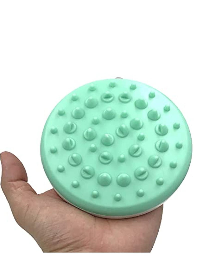 Y&D Body Shower Scrubber, Silicone Anti Cellulite Massager, Massager Brush Remover Skin Exfoliating Scrubber Meridian Dredge for Women Girls Mint Green - Image 1