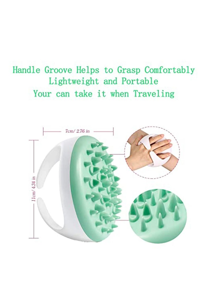Y&D Body Shower Scrubber, Silicone Anti Cellulite Massager, Massager Brush Remover Skin Exfoliating Scrubber Meridian Dredge for Women Girls Mint Green - Image 4