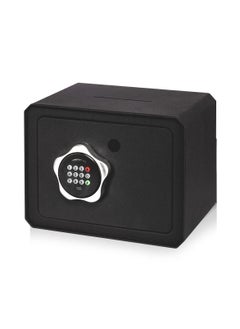 Generic Small Safe Box, Electronic Keypad Lock Money Drop Safe, Personal Mini Safes Cabinet for Home Office Hotel Jewelry, 9.5"x6.3"x7.1" inch, Black  - Image 1