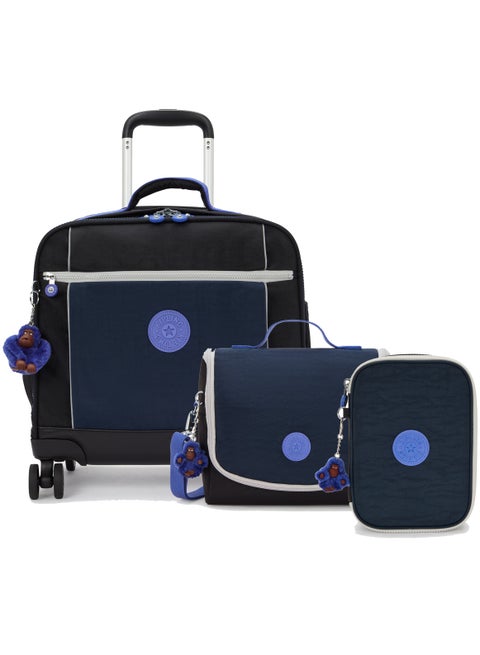Storia + New Kichirou + 100pens (Buy Trolley + Lunch Bag & Get Free Pencil Case) (Set of 3pcs Bundle) True Block - Blue