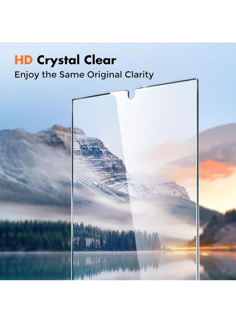 Captaintech Screen Protector For Samsung Galaxy S24ultra 【Fingerprint Unlock Compatible】 【Tempered Glass】 【Glass with 9H Hardness】 Screen Protector  - Image 3